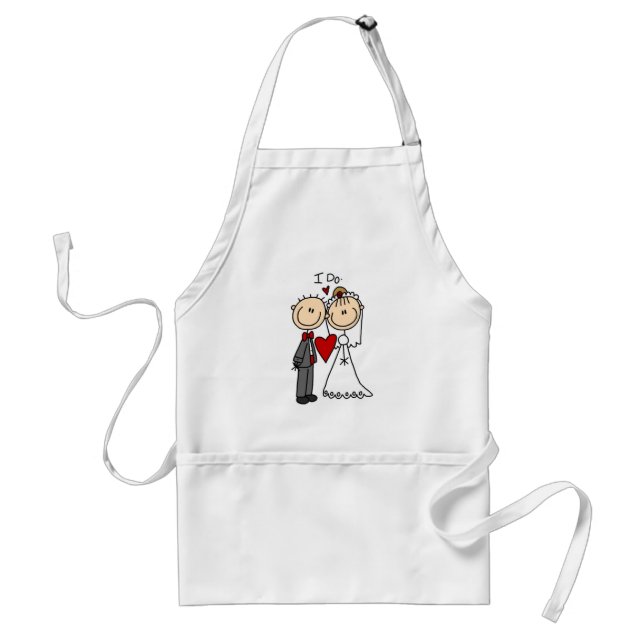 Wedding Couple I Do T-shirts and Gifts Adult Apron (Front)