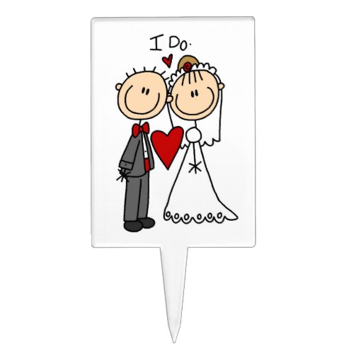 Wedding Couple I Do T_shirts and Gifts Cake Topper
