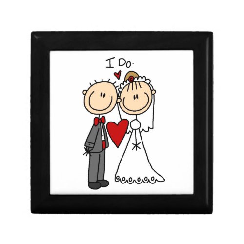 Wedding Couple I Do T_shirts and Gifts Jewelry Box