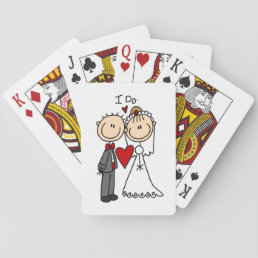 Wedding Couple I Do T-shirts and Gifts Playing Cards