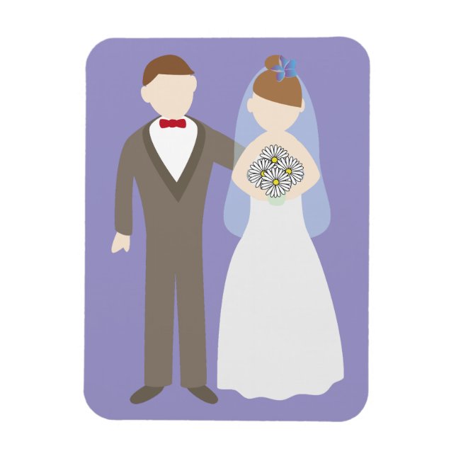 Wedding Couple Magnet (Vertical)