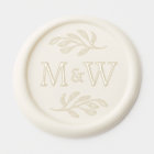 Wedding Couple Monogram Elegant Botanical