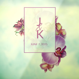 Wedding Couple Monogram Floor Decal & Sticker