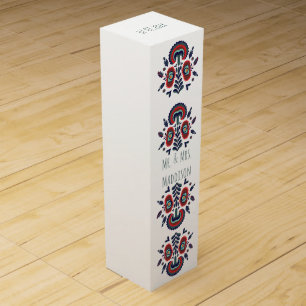 Wedding Couple, Newly-Wed Blessing, Engagement Wine Box