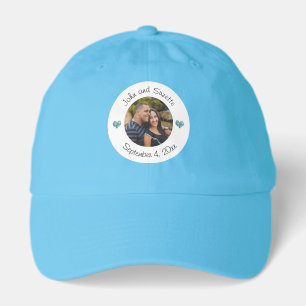 Wedding Couple Personalized Photo Names Date  Hat