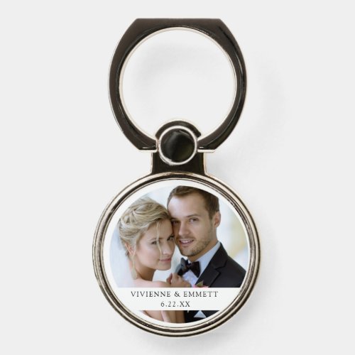 Wedding Couple Photo Names Wedding Date Phone Ring Stand