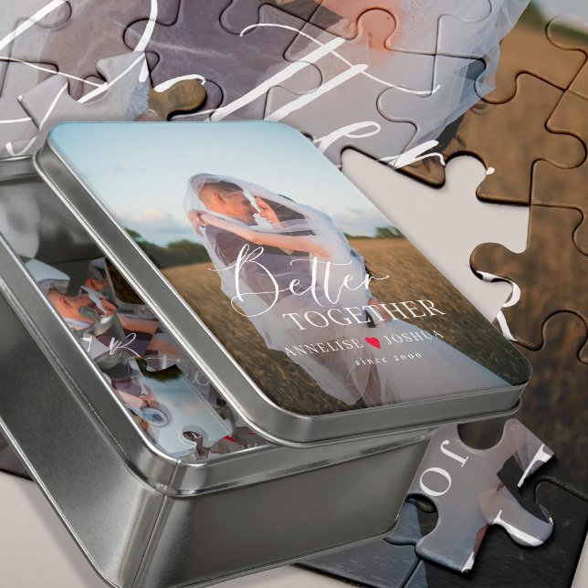 Wedding couple photo personalized jigsaw puzzle (Creator Uploaded)