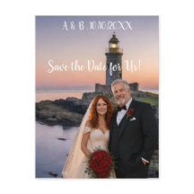 Wedding Couple Photo Save the Date