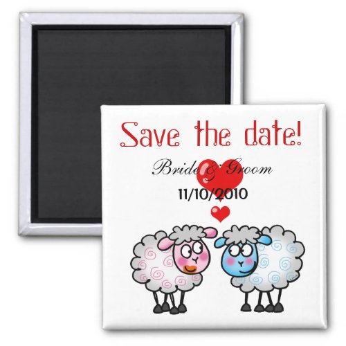 Wedding couple Save the date Magnet