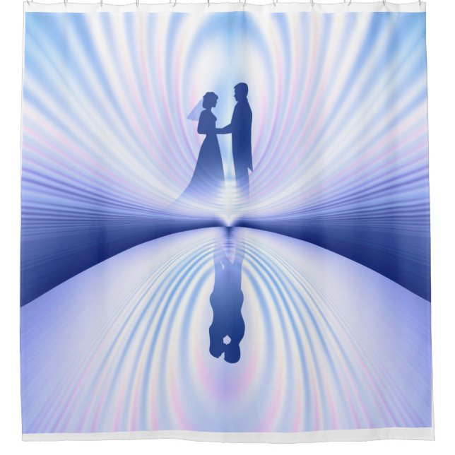 Wedding Couple Shower Curtain (Front)