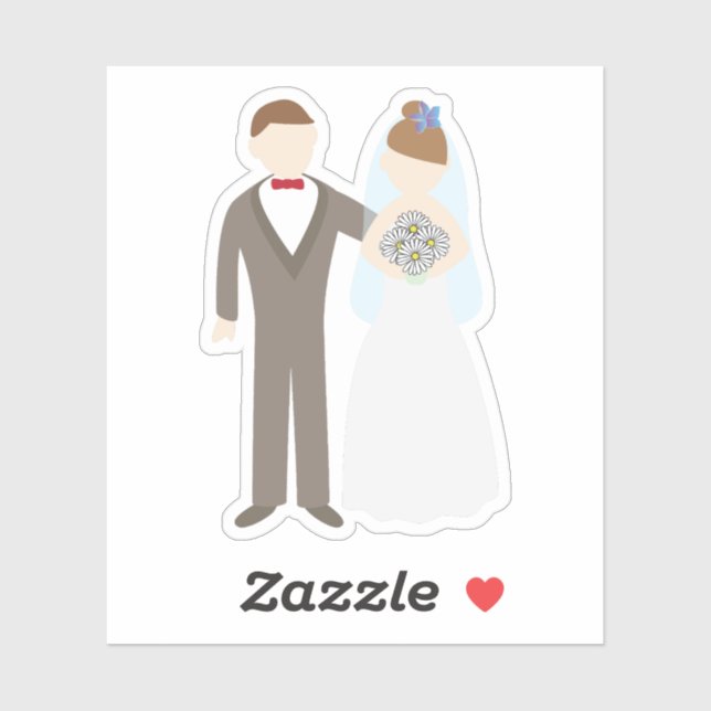 Wedding Couple Sticker (Sheet)