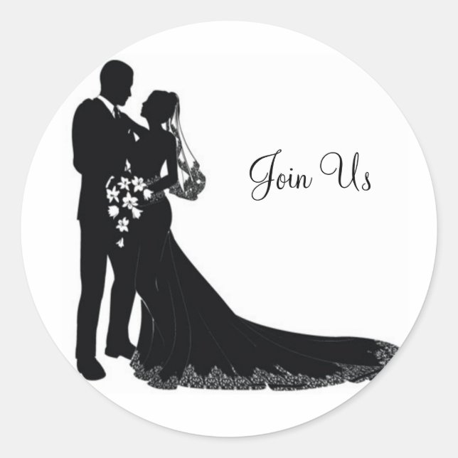 Wedding Couple Sticker (Front)