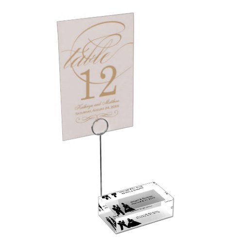 Wedding Couple Table Card Holder