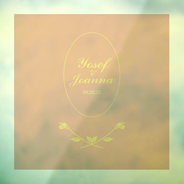 Wedding Couple Transparent Floor Decal and Sticker (Sheet 3)