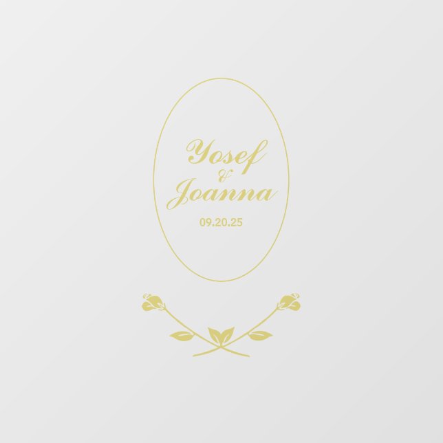 Wedding Couple Transparent Floor Decal and Sticker (Sheet)