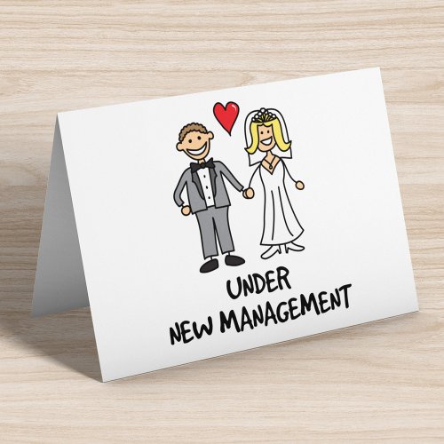 Wedding Couple _ Under New Management Card