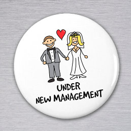 Wedding Couple - Under New Management Magnet