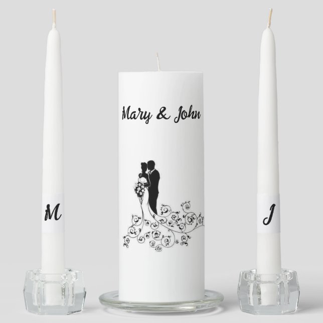 Wedding Couple Unity Candle Set (Front)