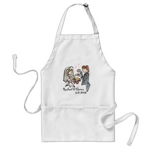 Wedding Couples Adult Apron