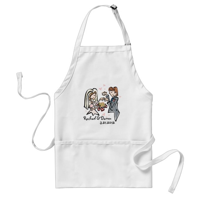 Wedding Couples Adult Apron (Front)