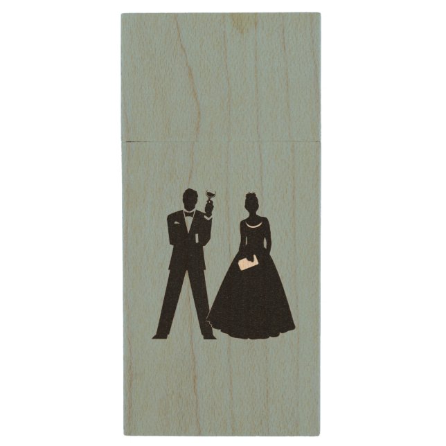 Wedding Couple's Flash Drive (Front Vertical)