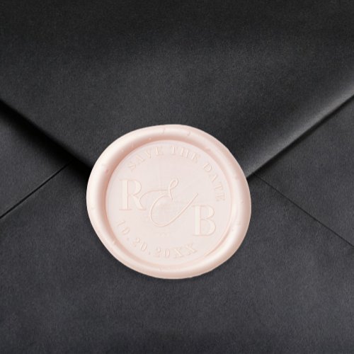 Wedding Couples Initials Ampersand Save the Date Wax Seal Stamp