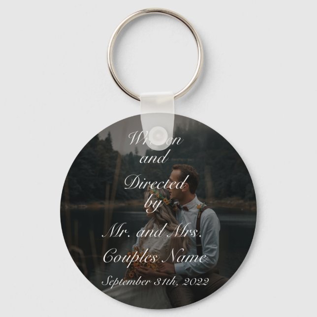 Wedding couples keychain gifts favors presents (Front)
