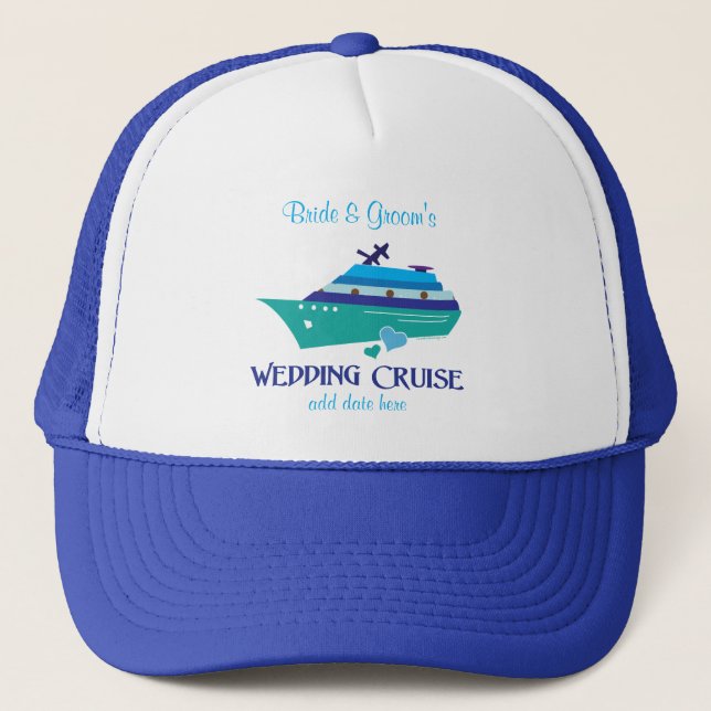 Wedding Cruise Trucker Hat (Front)