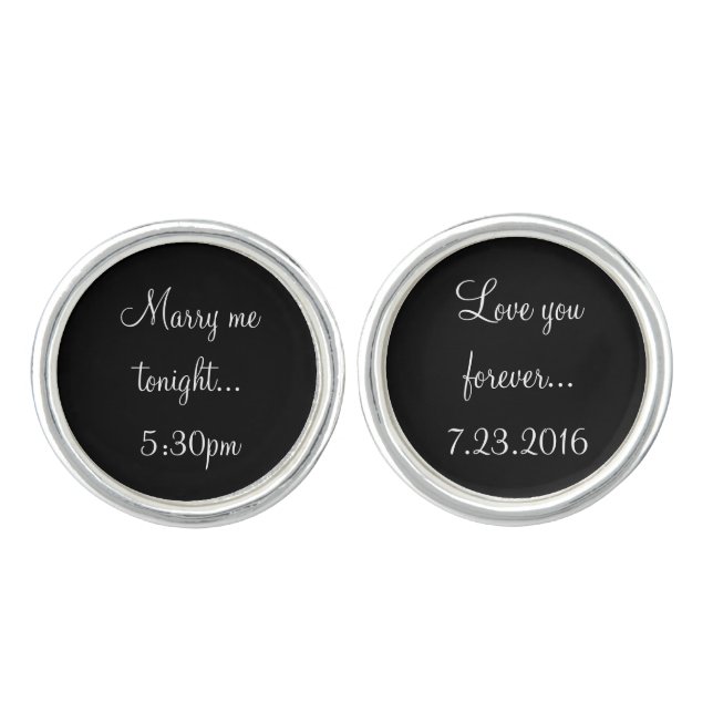 Wedding Cufflinks (Front)