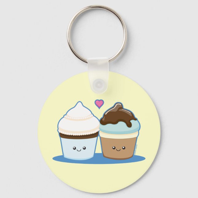 Wedding Cupcakes Keychain (Front)