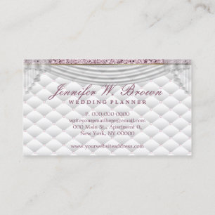 Wedding Curtain Party Decoration Interior Design Business Card