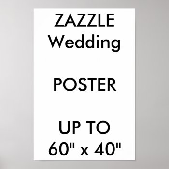 Wedding Custom 11" X 16.5" Poster Thick Portrait by ZazzleWeddingBlanks at Zazzle