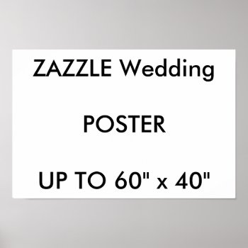 Wedding Custom 16.5" X11" Poster Premium Landscape by TheWeddingCollection at Zazzle