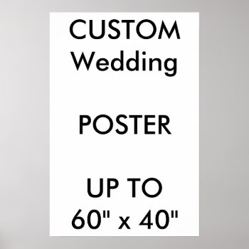 Wedding Custom 16" X 24" Poster Glossy Portrait by APersonalizedWedding at Zazzle