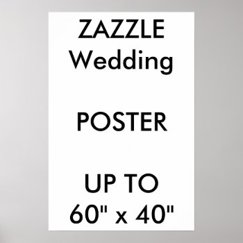 Wedding Custom 16" X 24" Poster Thick Portrait by TheWeddingCollection at Zazzle