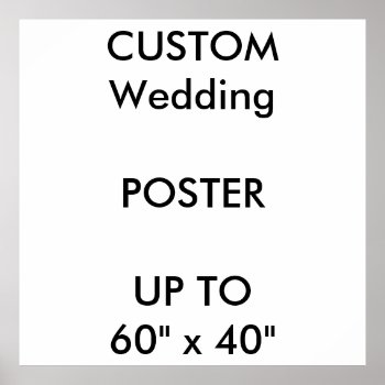 Wedding Custom 40" X 40" Sq. Poster Matte Portrait by APersonalizedWedding at Zazzle