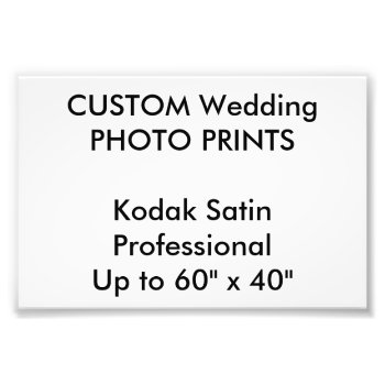 Wedding Custom 6" X 4" Professional Photo Prints by APersonalizedWedding at Zazzle