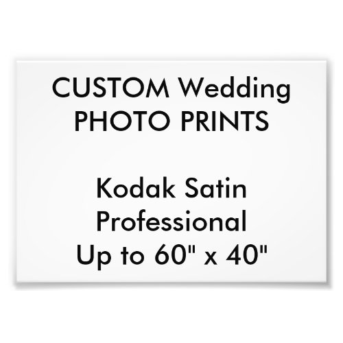 Wedding Custom 7 x 5 Professional Photo Prints