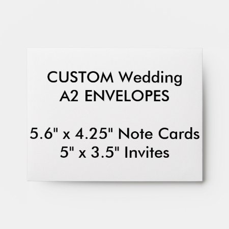 Wedding Custom A2 Envelopes 5.6"x4.25" Note Cards