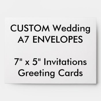 Wedding Custom A7 Envelopes 7"x5" Invites & Cards by APersonalizedWedding at Zazzle