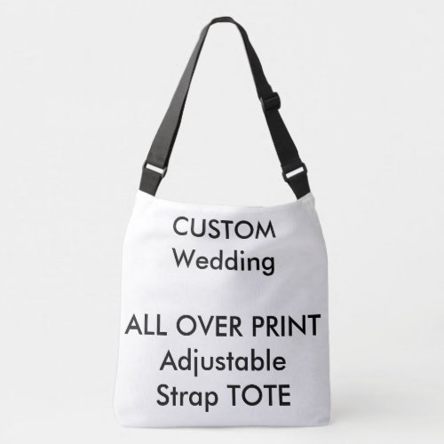 Wedding Custom ALL OVER PRINT Strap Tote LARGE