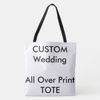 Wedding Custom All Over Print Tote Bag Large by APersonalizedWedding at Zazzle