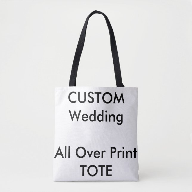 Wedding Custom ALL OVER PRINT Tote Bag MEDIUM (Front)