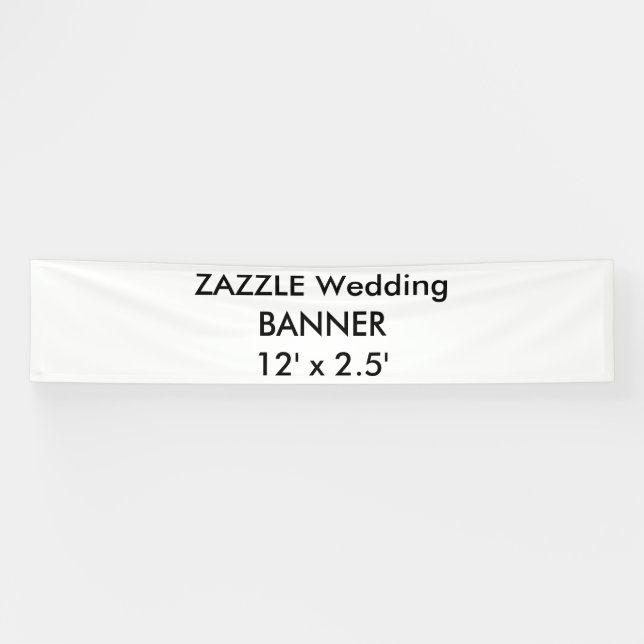 Wedding Custom Banner 12' x 2.5' (Horizontal)