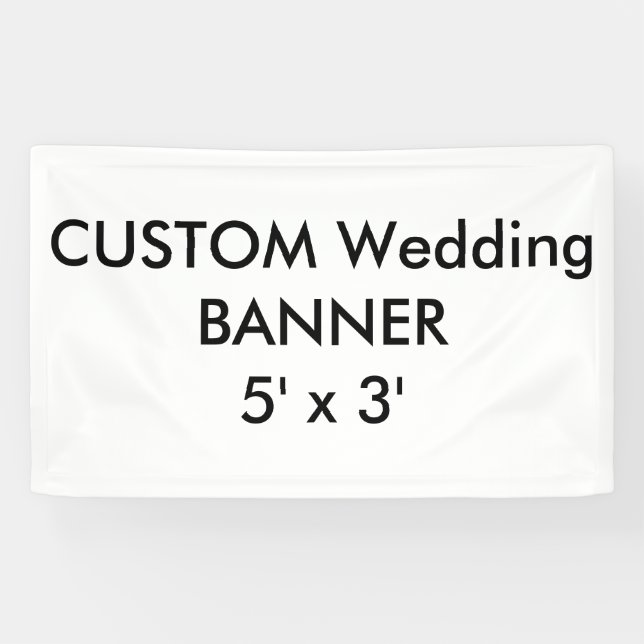 Wedding Custom Banner 5' x 3' (Horizontal)