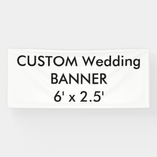 Wedding Custom Banner 6' x 2.5'