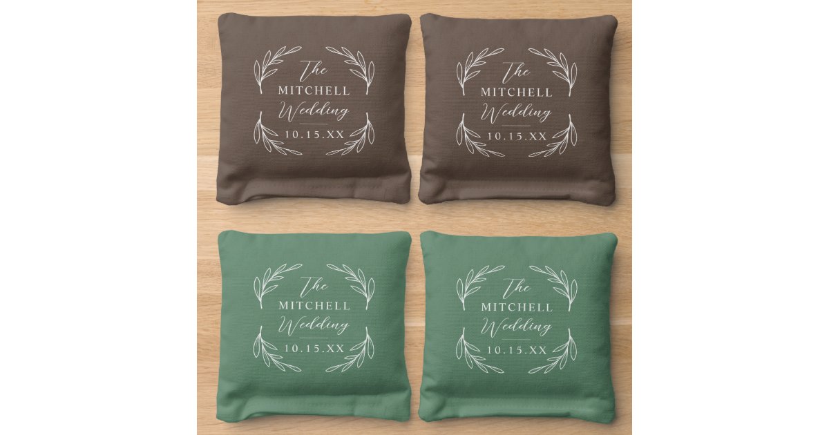 Personalized Cornhole Bags for Weddings and Engagements