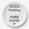 Wedding Custom Disposable Party Paper Plates 9"