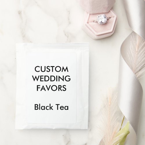 Wedding Custom Favors BLACK TEA BAG FOIL WRAPPED T Tea Bag Drink Mix