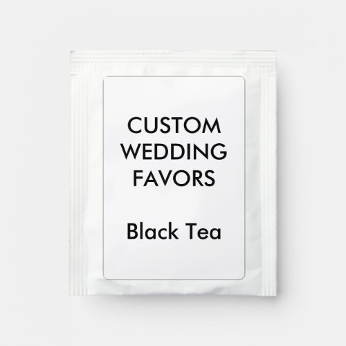Wedding Custom Favors BLACK TEA BAG FOIL WRAPPED T Tea Bag Drink Mix
